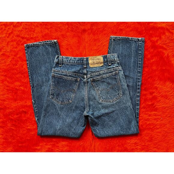 Vintage 80s Levi’s 550 Orange Tab Jeans | Mid-Blue Denim | W29 - Picture 3 of 10